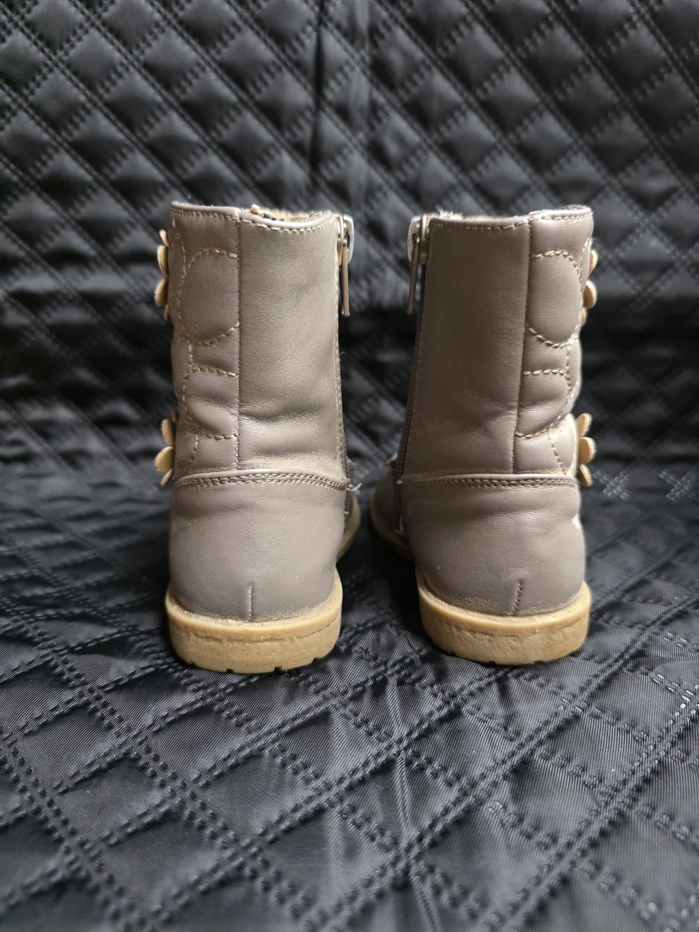 Rachel Shoes Kids Boots in Light Tan Rubber Sole